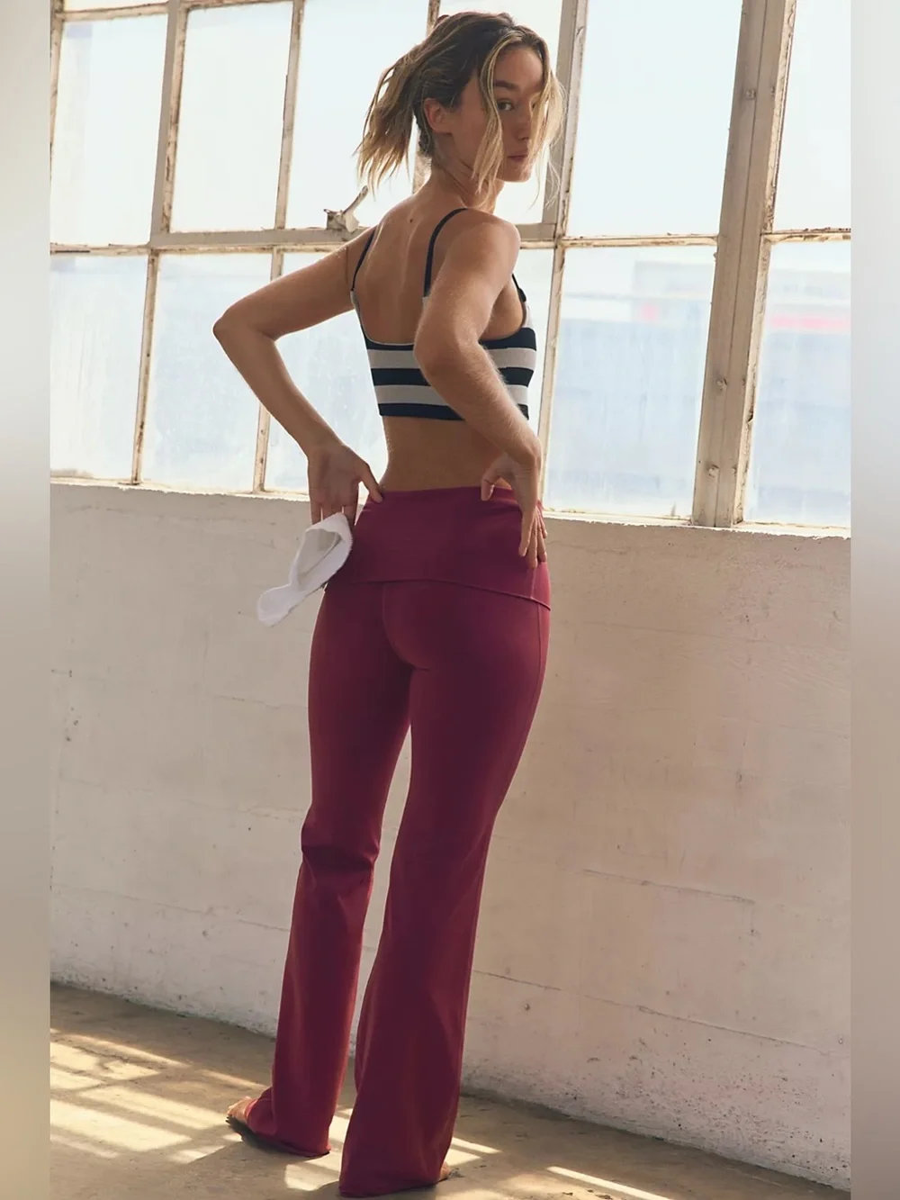 NWOT Free People Movement Never Better Foldover Pants